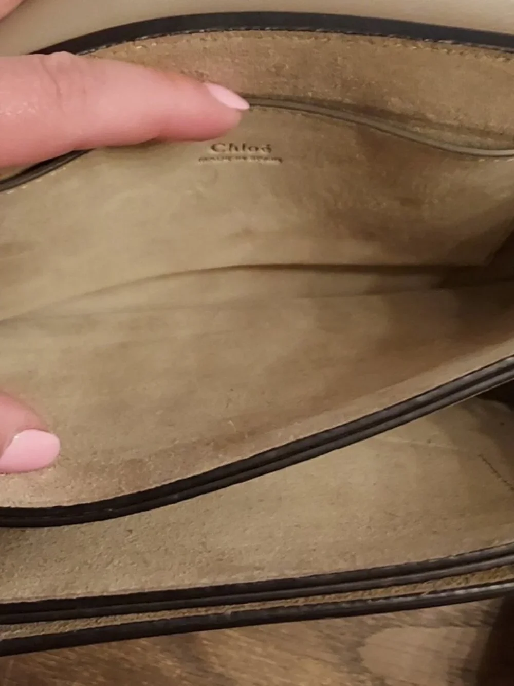 Chloé Faye Small Motty Grey Suede Leather Crossbody Shoulder Bag